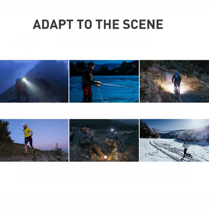 Vinterhue til mænd med LED-lys