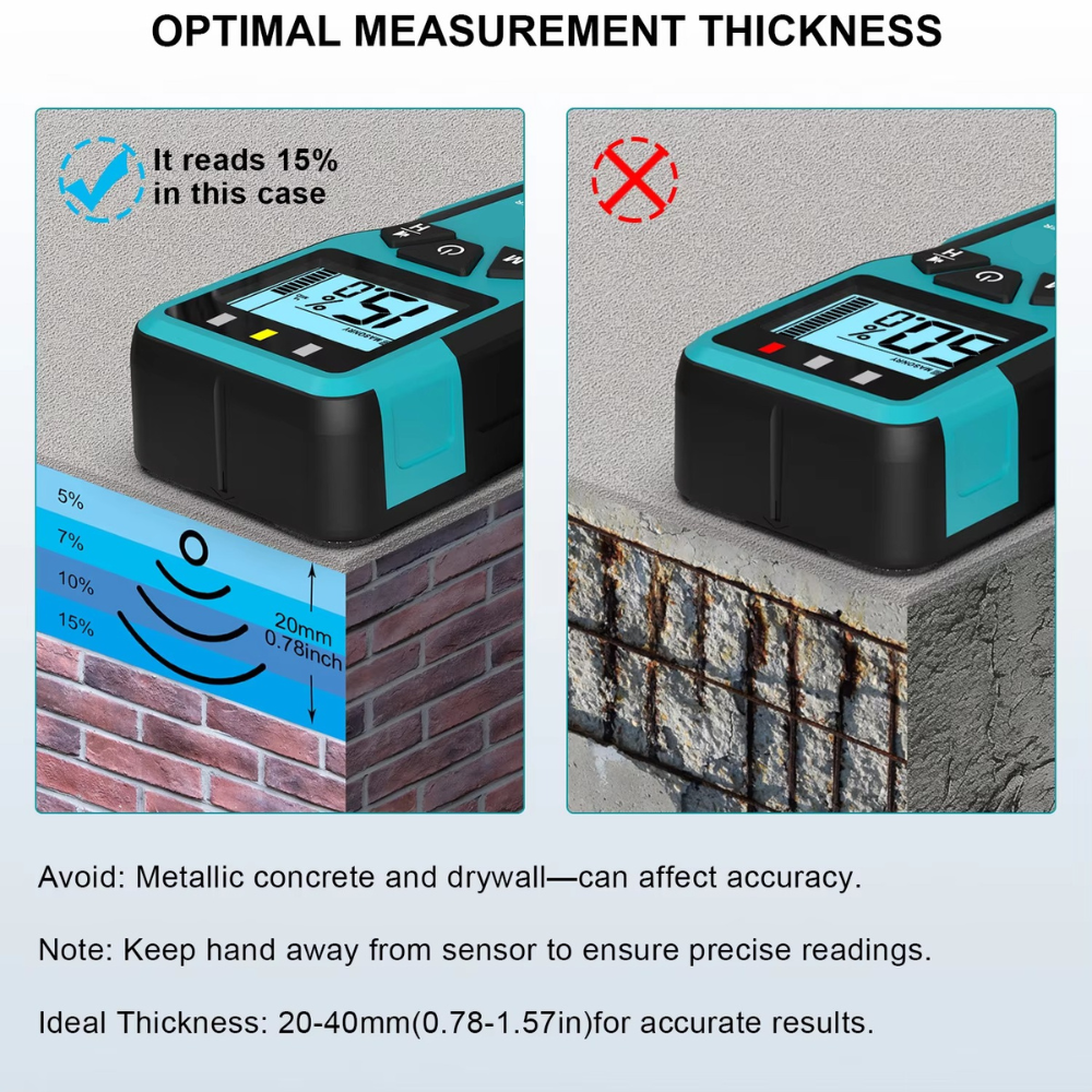 Induktiv Fugtighedsmåler til Træ