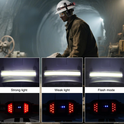 Sikkerhedshjelm med pandelygte